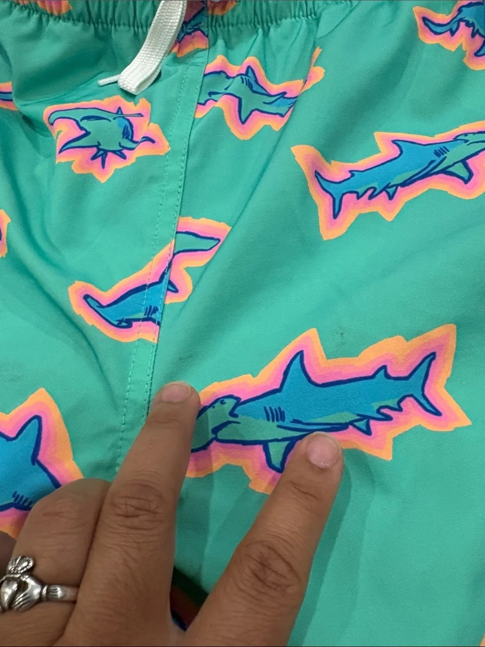 Chubbies Classic Swim Trunk The Apex Swimmers Teal Sharks